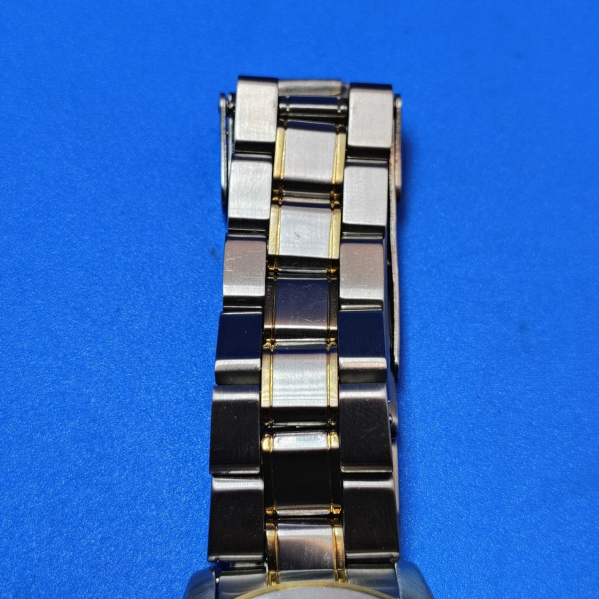 Vintage 1991 Seiko V742-8119 Date Two Tone 38mm Mens Quartz Watch Fully Restored