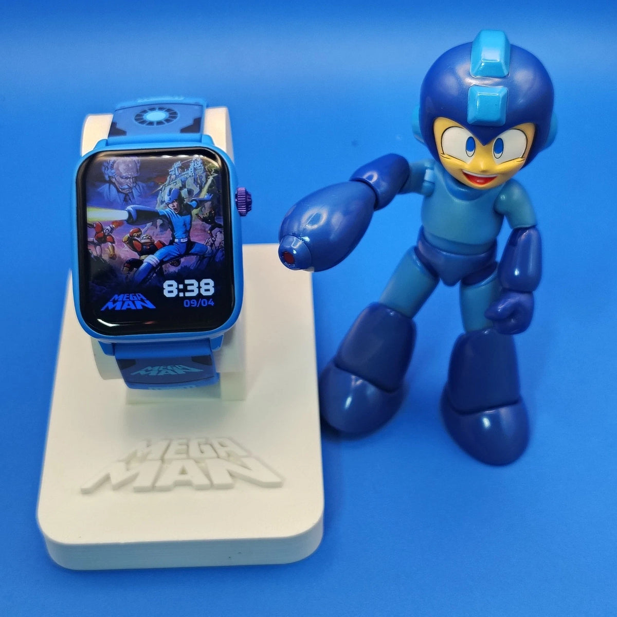 Mega Man Myplay Retro Digital Gaming Watch W/ Figure Set & Pre Order Bundle