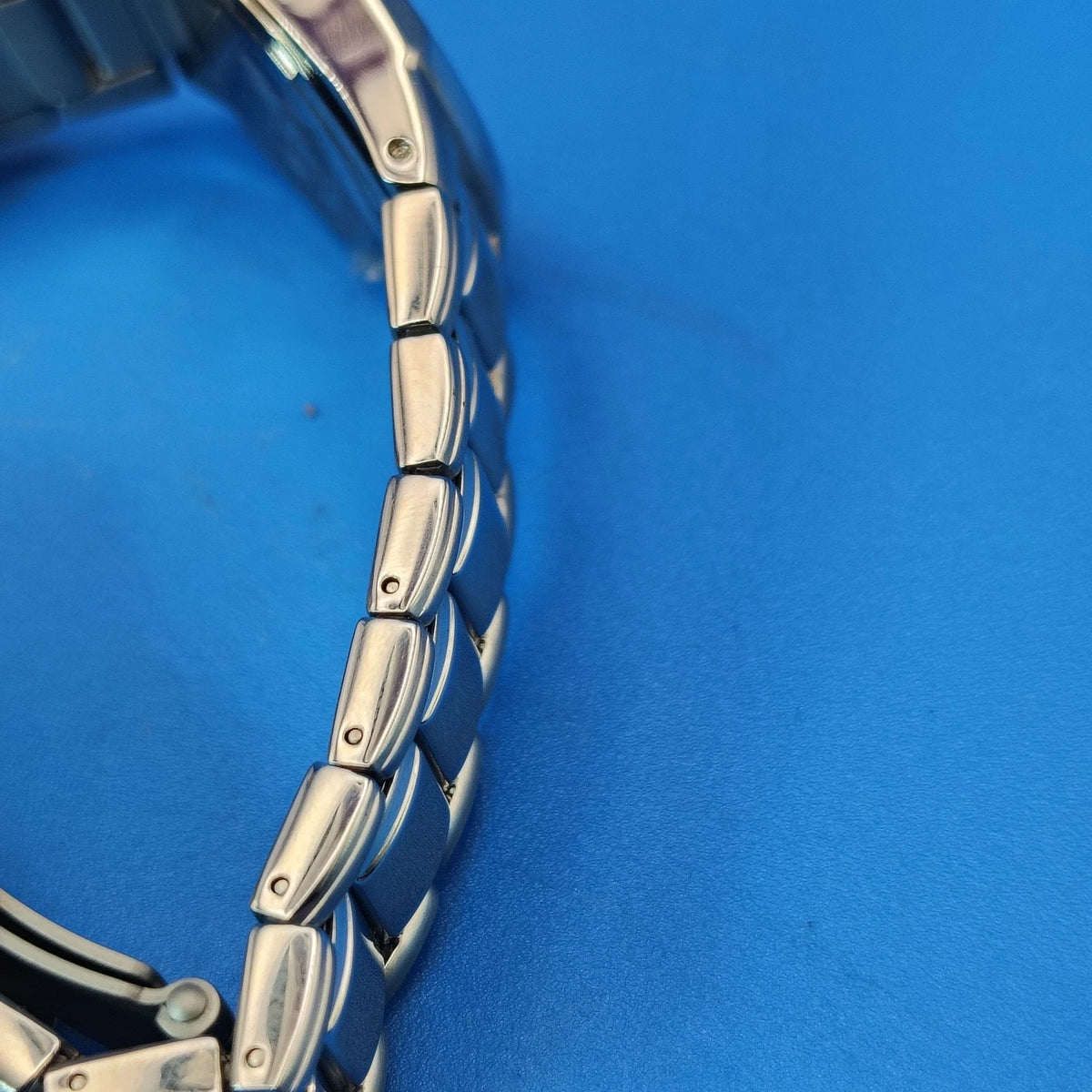 New! Vintage 2010 Fossil Blue Date AM3918 26mm Women's Quartz Watch Full Set NOS