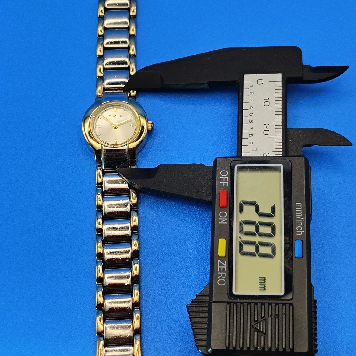 Vintage 2001 Timex Two Tone 29mm Women's Quartz Watch Fully Restored