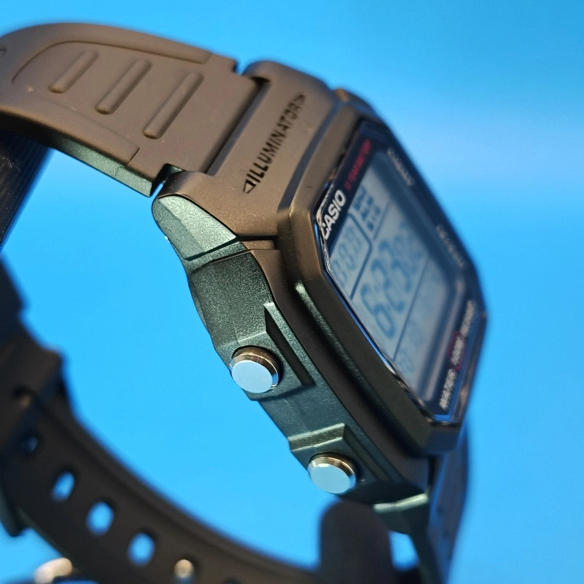 Vintage 2011 Casio W-800H-1AV Mod 3240 Mens Digital Quartz Sports Watch Restored