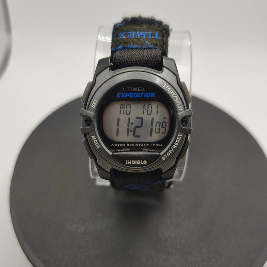 Vintage 2008 Timex Expedition INDIGLO Mens Military Digital Quartz Watch
