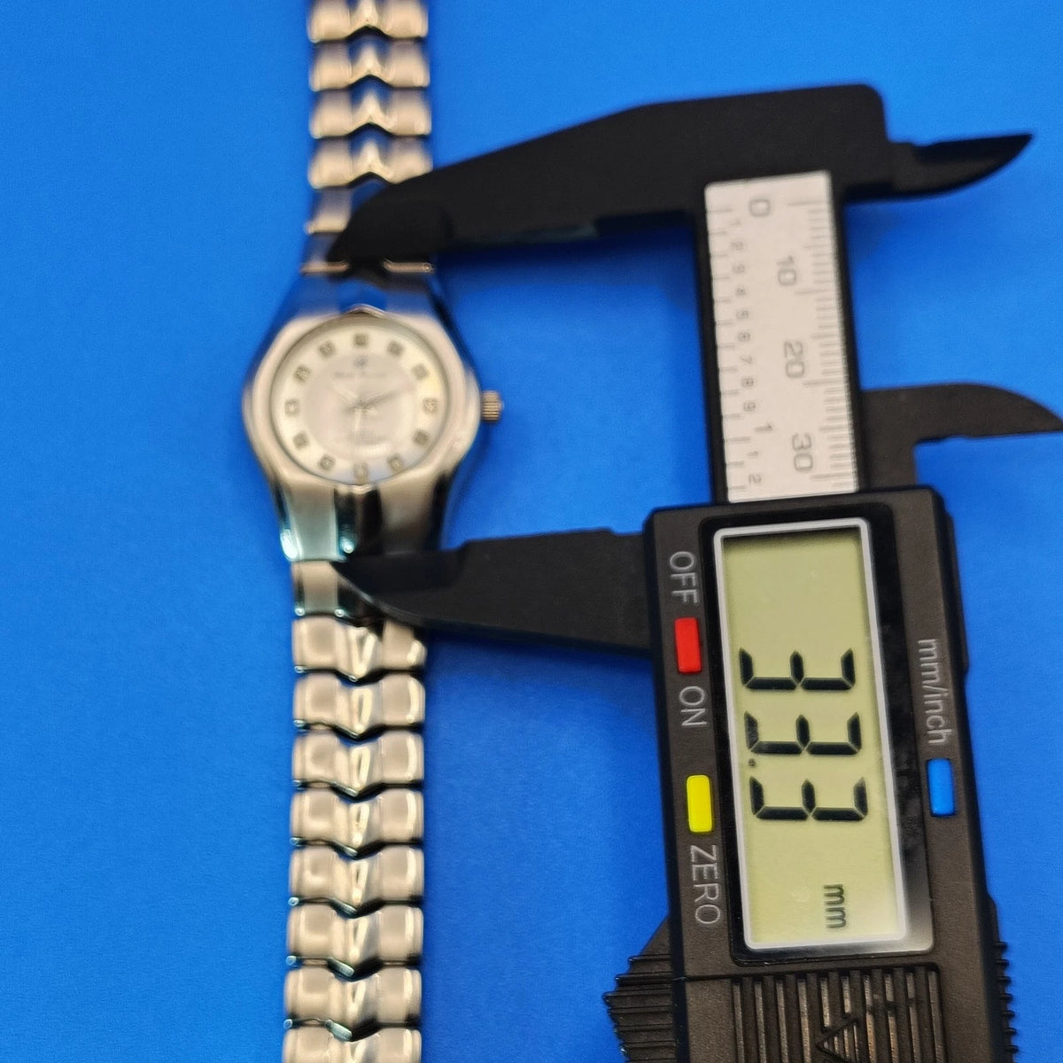 Vintage 1995 Charles Raymond Stainless Steel 33mm Women's Quartz Watch Restored