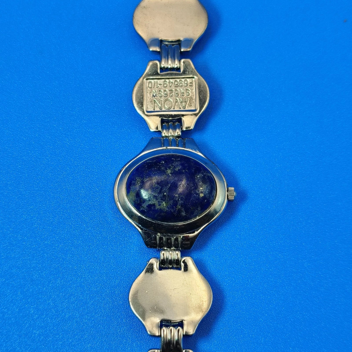 Vintage 1994 Avon Reversible Lapis Mother of Pearl Women's Quartz Watch Restored