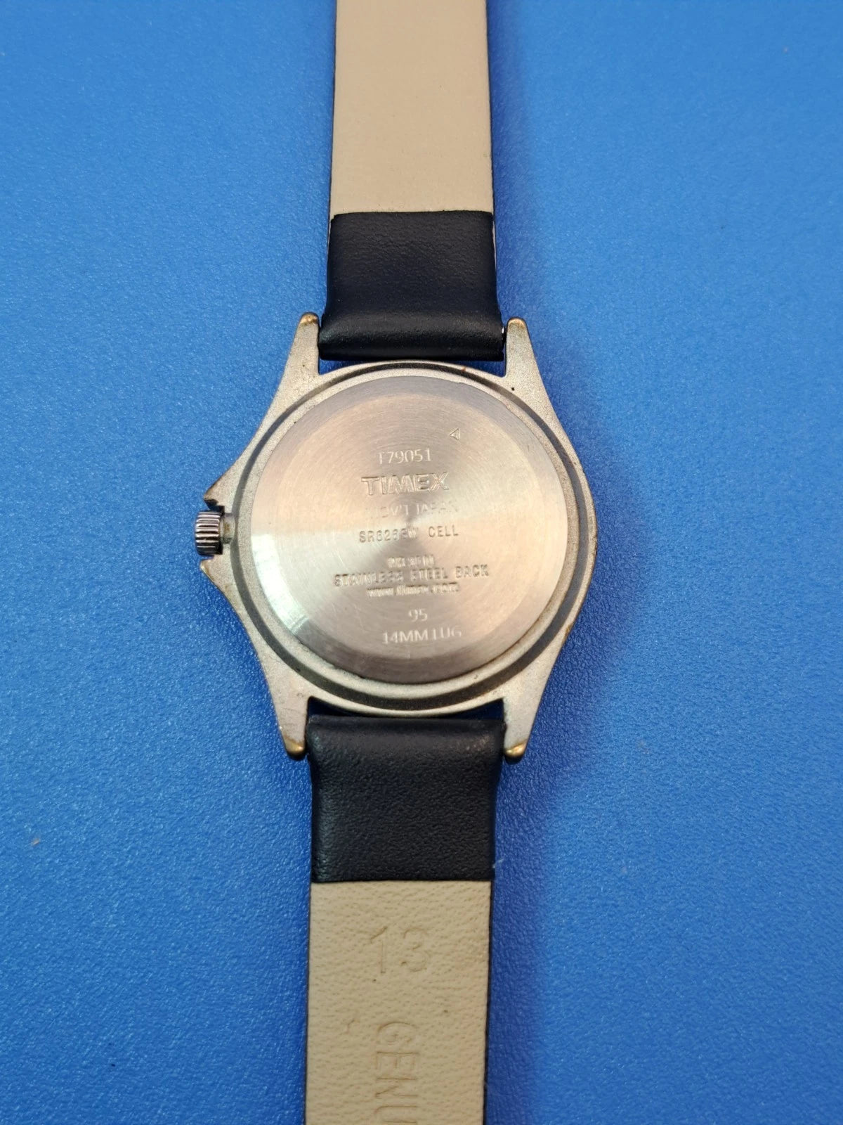 Vintage 1995 Timex 27mm Women's Quartz Field Watch New Leather Strap Restored