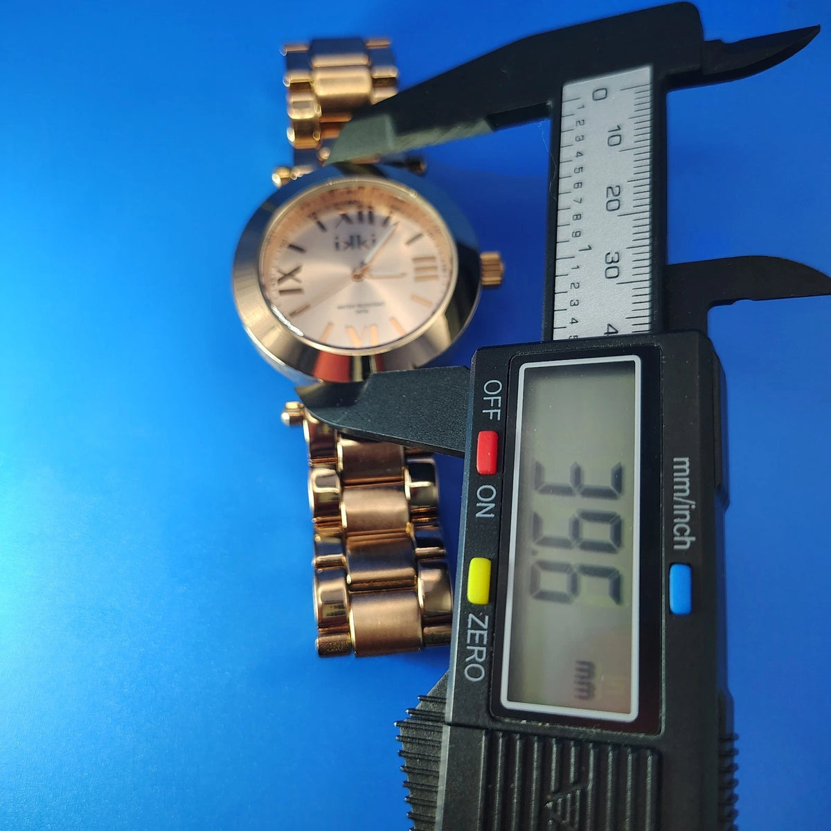 Kiki New York Rose Gold 40mm Women's Quartz Watch Stainless Steel Bracelet