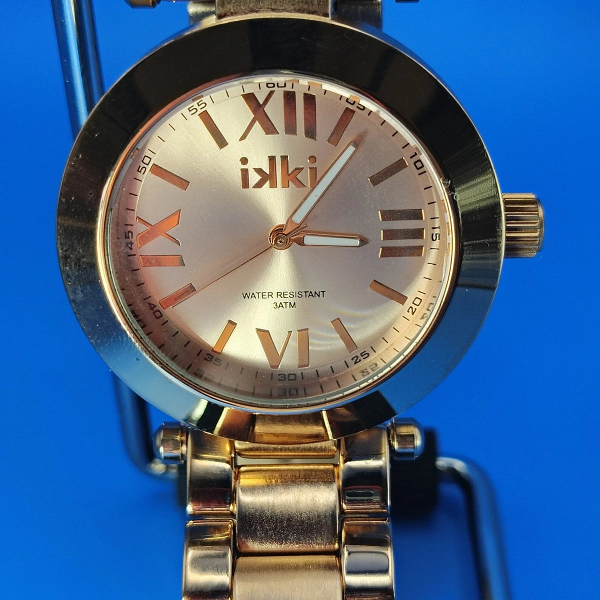 Kiki New York Rose Gold 40mm Women's Quartz Watch Stainless Steel Bracelet