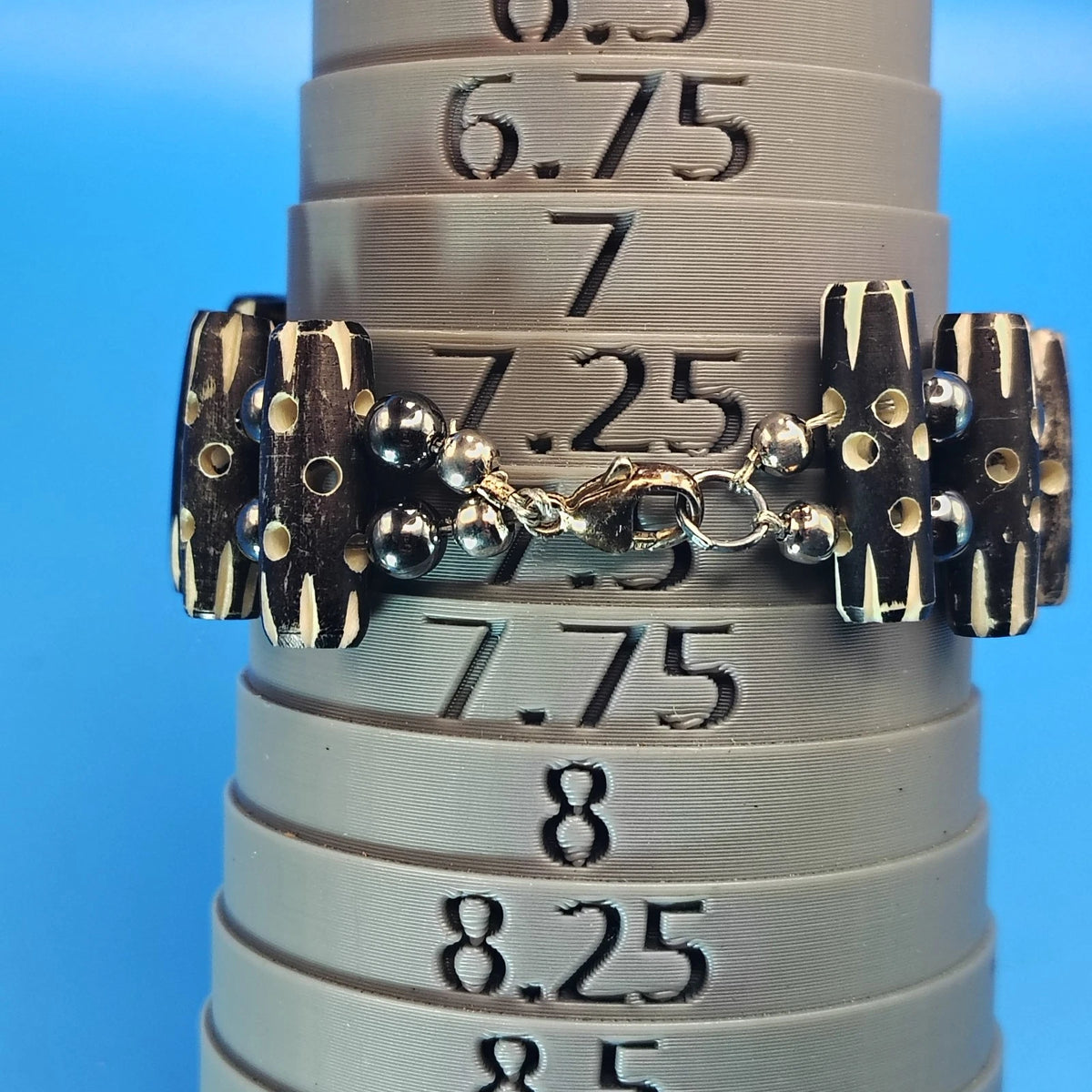 Vintage 2004 Timex 25mm Women's Quartz Watch Genuine Antler Bead Boho Bracelet