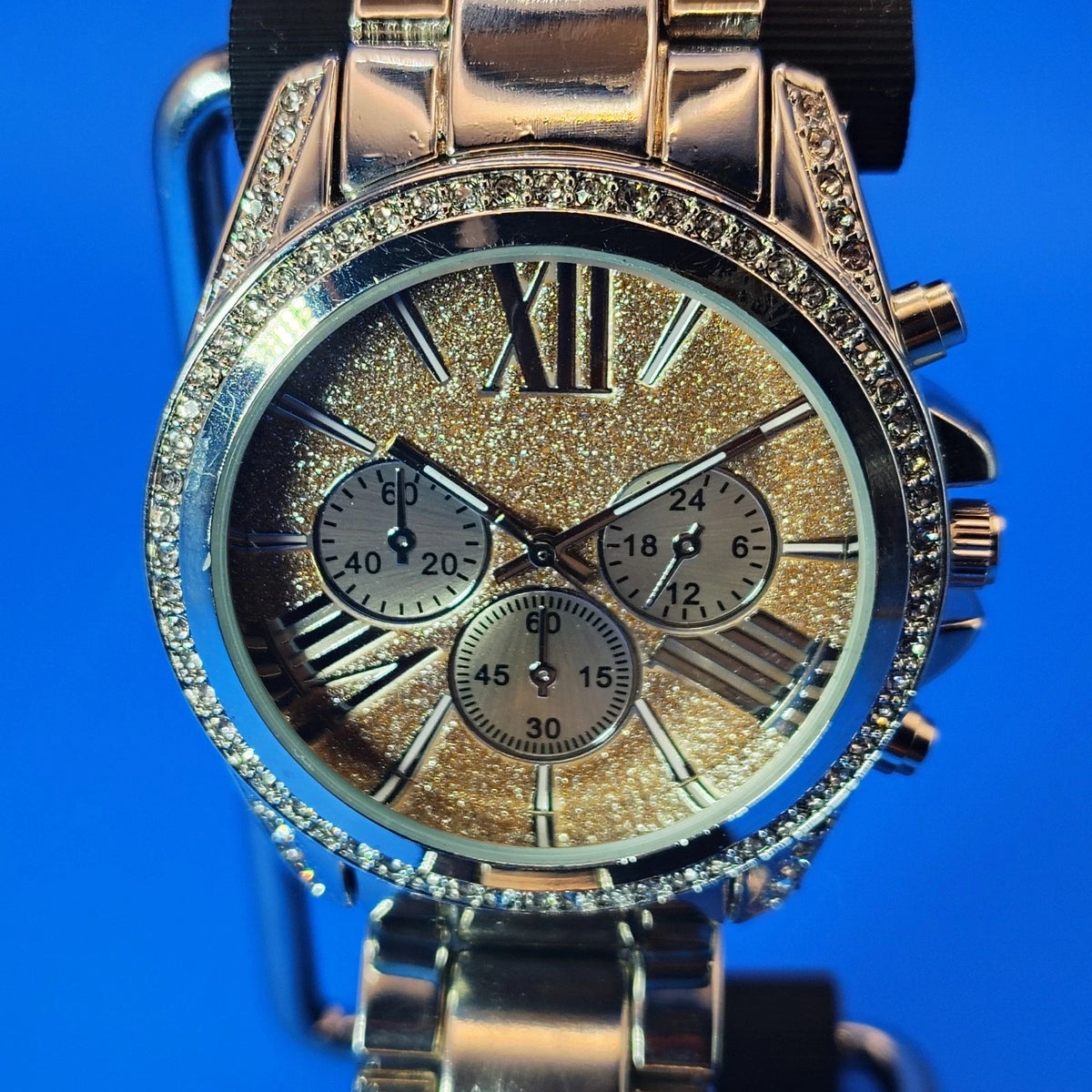 Vintage 2009 NY&C Faux Chronograph 44mm Women's Quartz Designer Fashion Watch