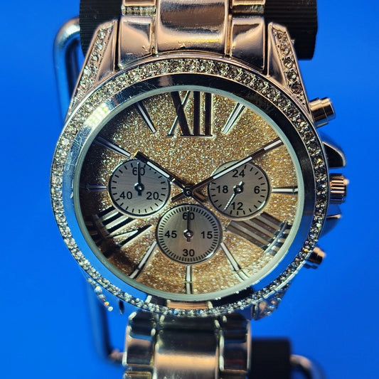 Vintage 2009 NY&C Faux Chronograph 44mm Women's Quartz Designer Fashion Watch