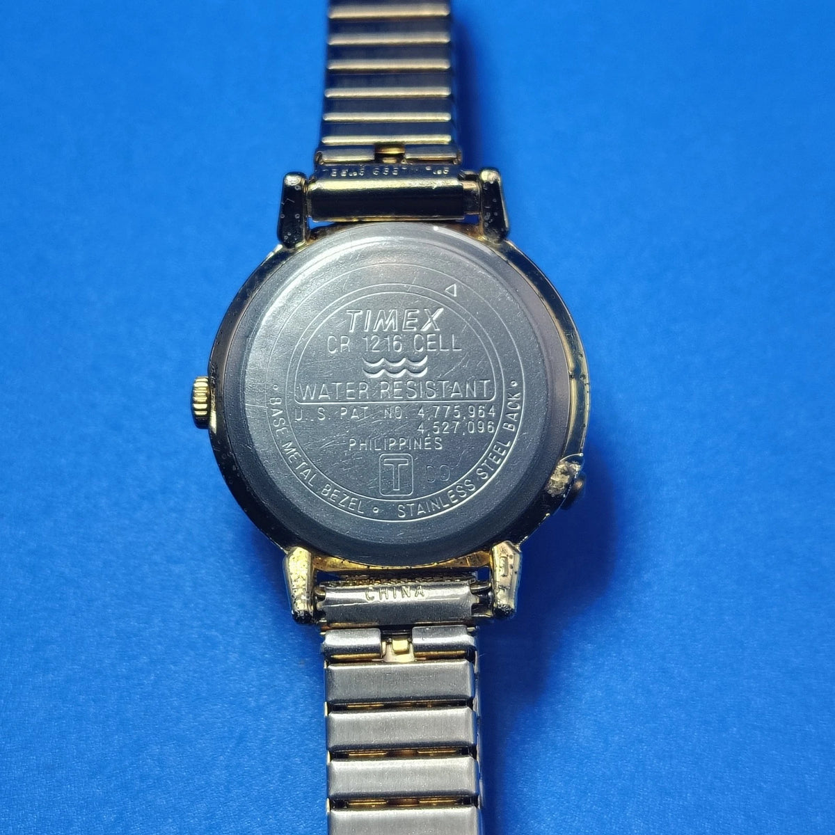 Vintage 1997 Timex Indiglo 24mm Women's Quartz Watch Stretch Bracelet Restored