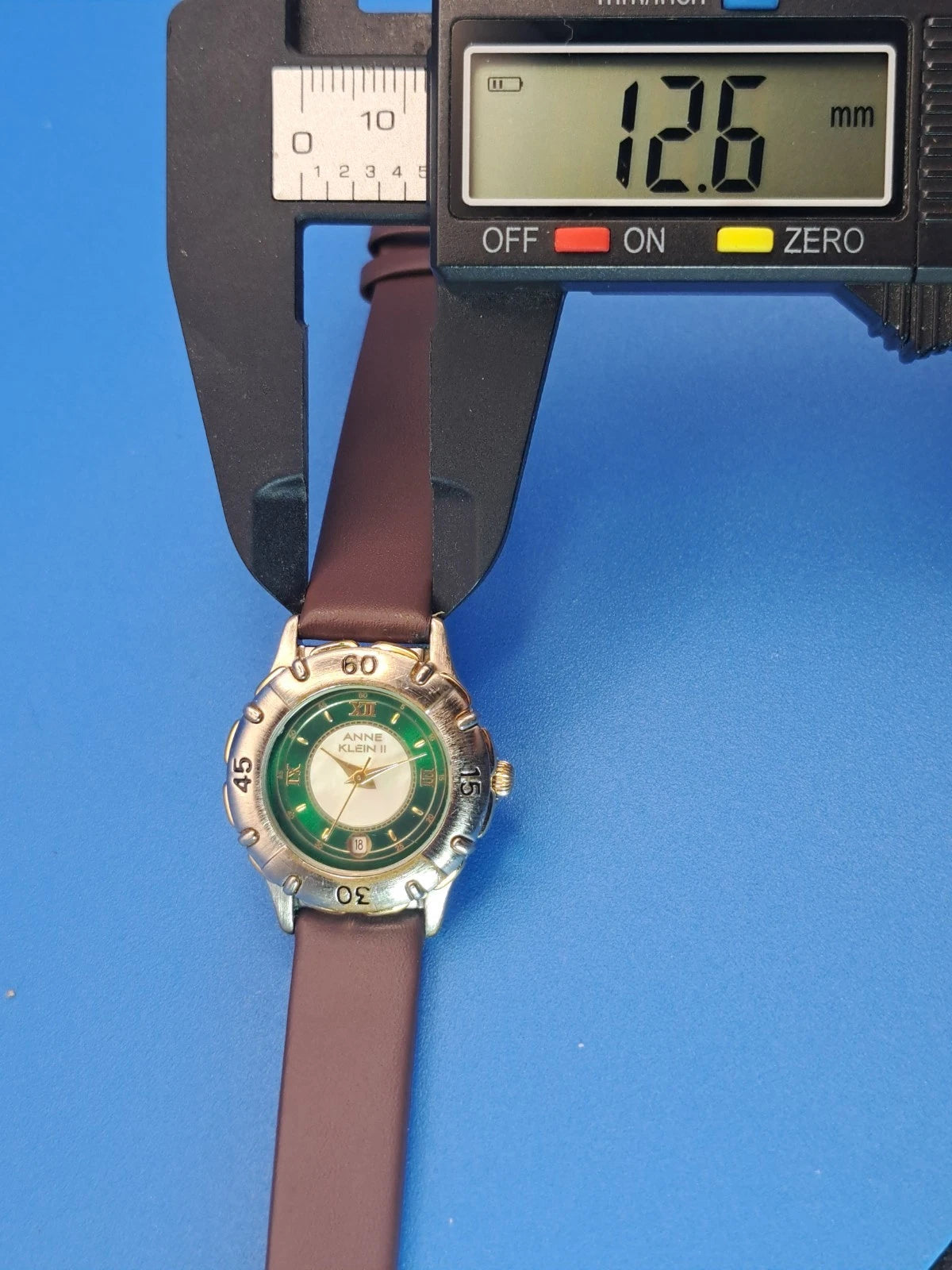 Vintage 1995 Anne Klein Sport Mother of Pearl 27mm Women's Quartz Watch Restored