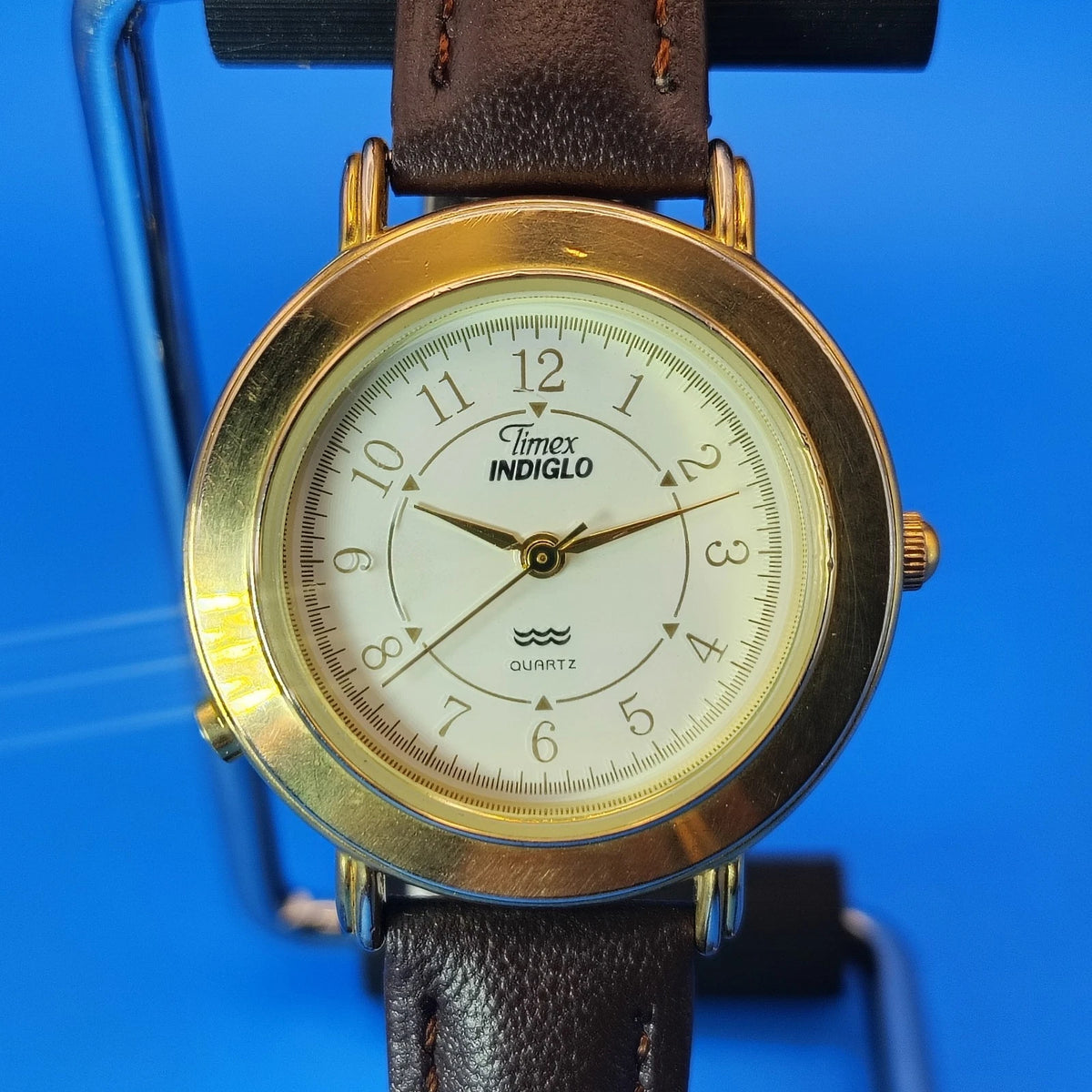 Vintage 1994 Timex 36mm Gold Tone Mens Quartz Dress Watch Restored (No Indiglo)