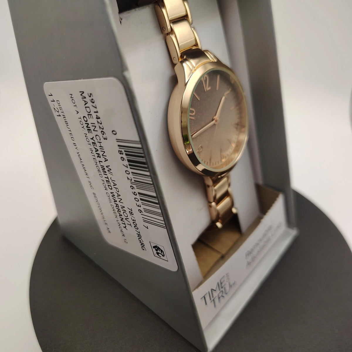 Time And Tru Women's Quartz Watch Rose Gold Adjustable Links New battery NIB