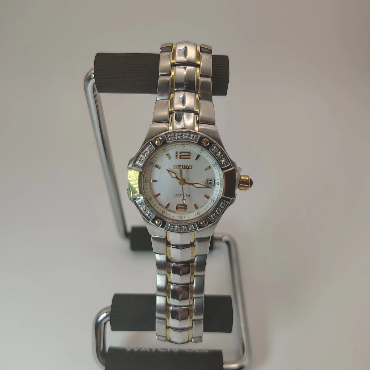Vintage 2006 Seiko Coutura Solar Genuine Diamond Japanese Women's Quartz Watch