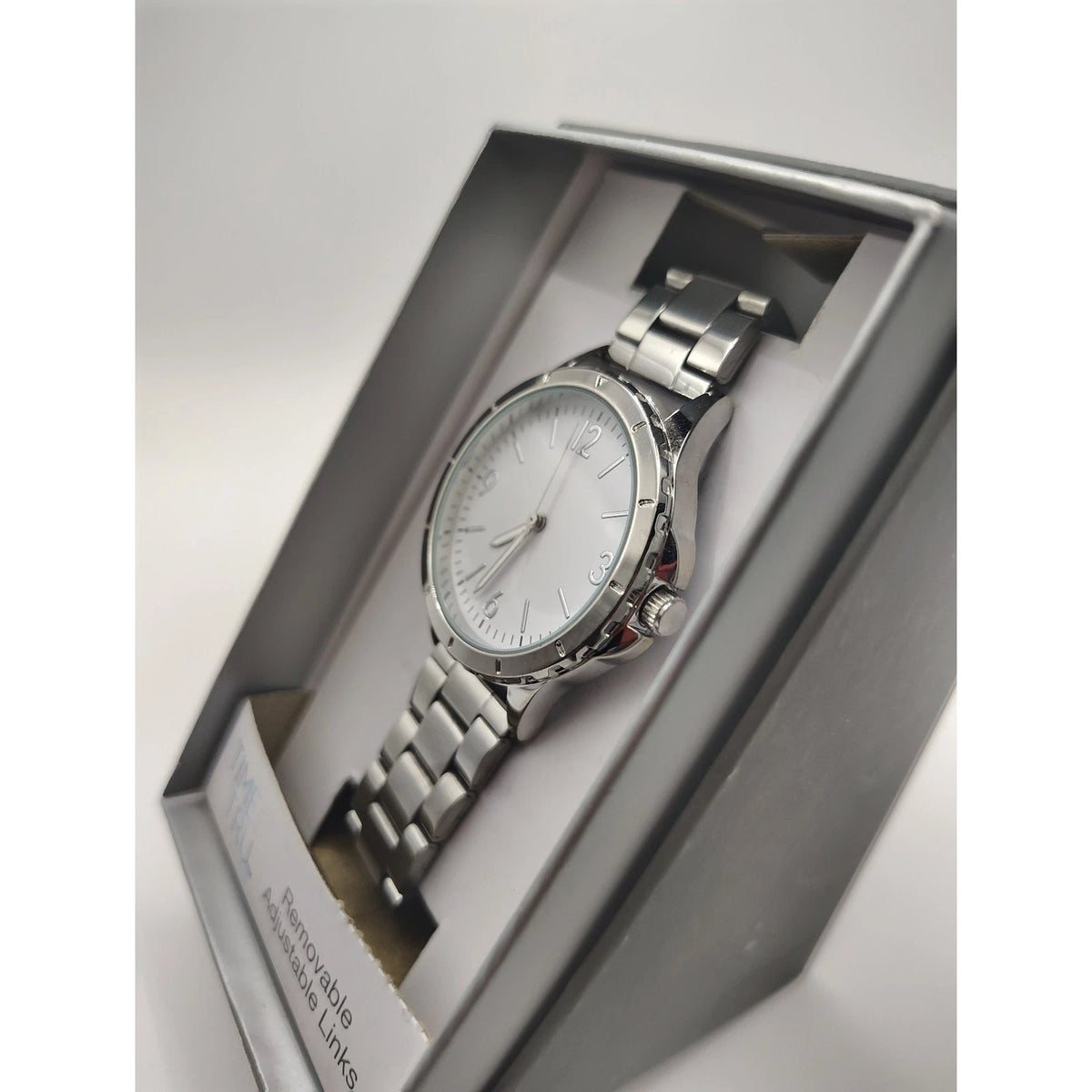 Time and Tru Women's Quartz Watch | Silver Adjustable Bracelet