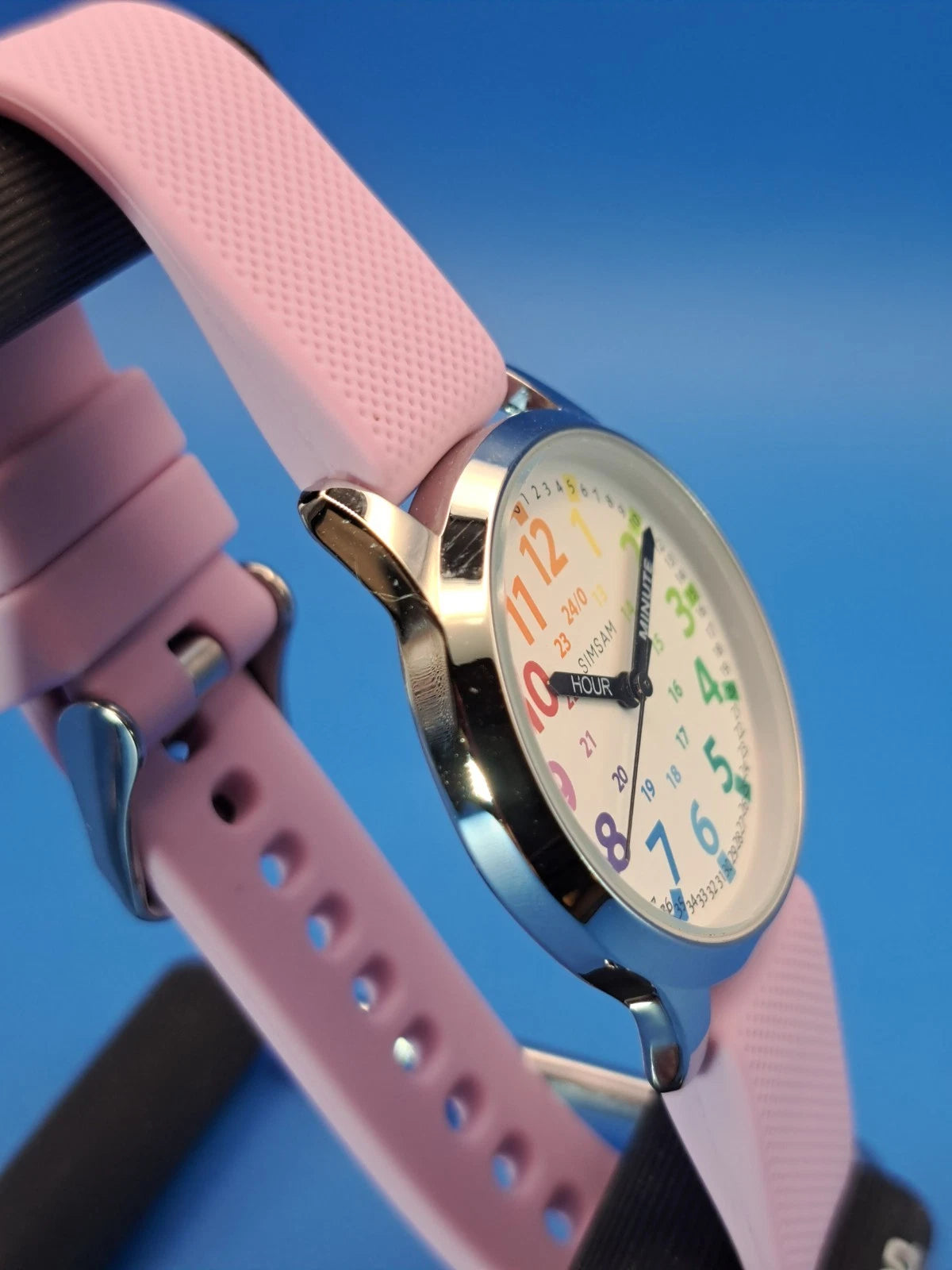 2025 SimSam Rainbow Educational 32mm Women's Quartz Watch Mint Condition