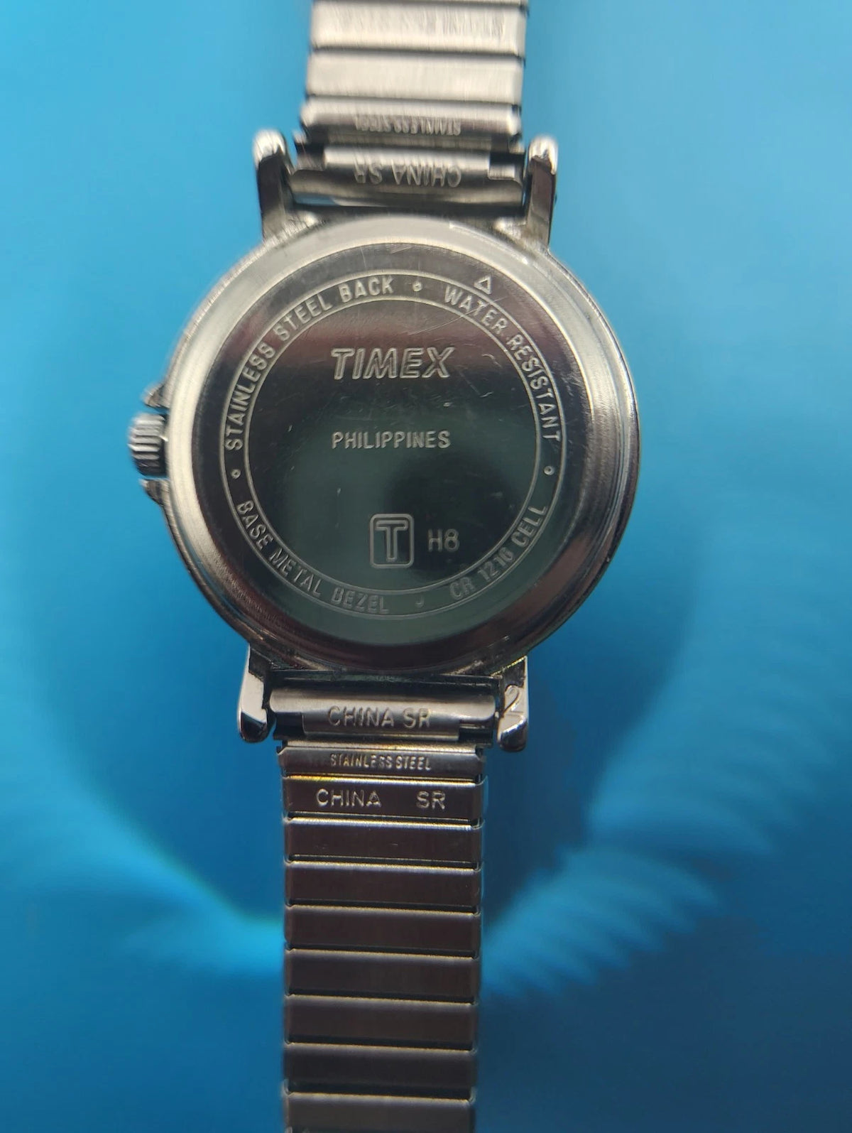 Timex INDIGLO Mens Quartz Watch Blue Dial Stainless Steel Near Mint