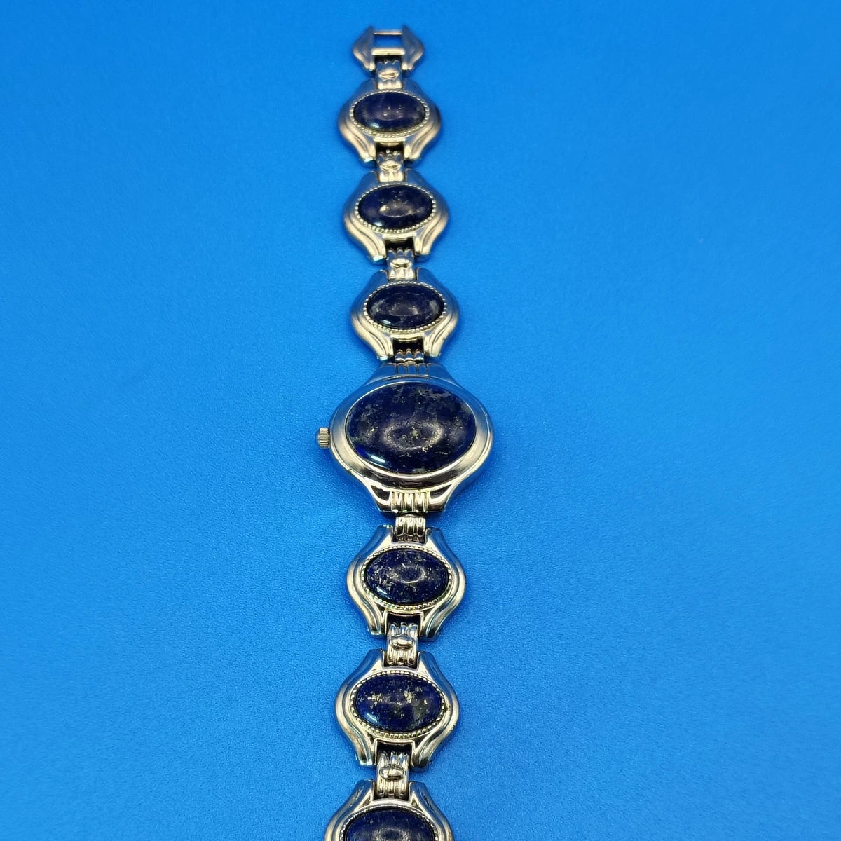 Vintage 1994 Avon Reversible Lapis Mother of Pearl Women's Quartz Watch Restored