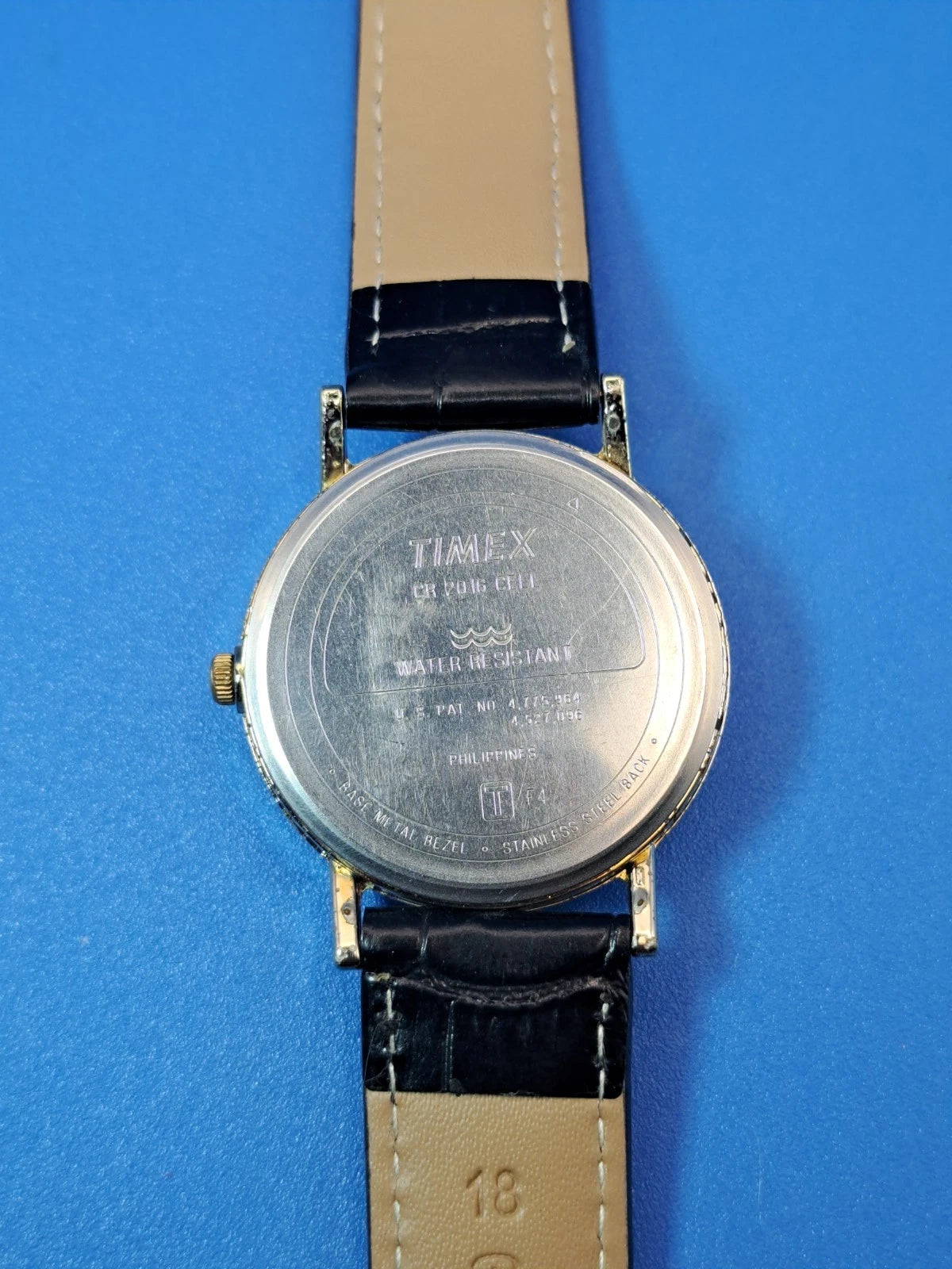 Vintage 1994 Timex Indiglo 34mm Mens Quartz Dress Watch New Strap Full Restore