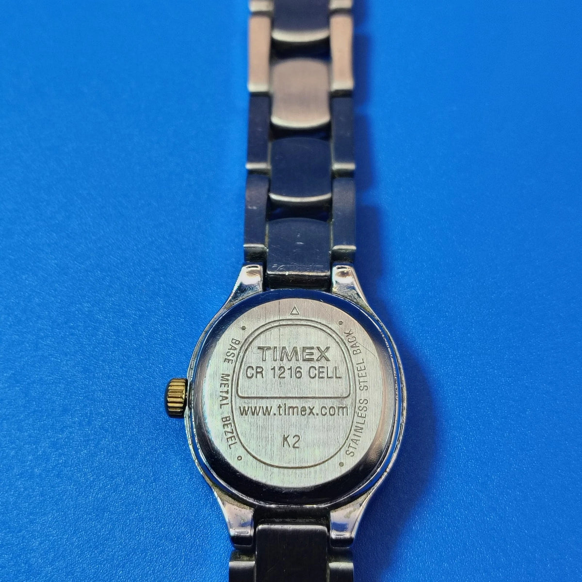 Vintage 2003 Timex Elegant 21mm Women's Quartz Two Tone Cocktail Watch Size 6.5