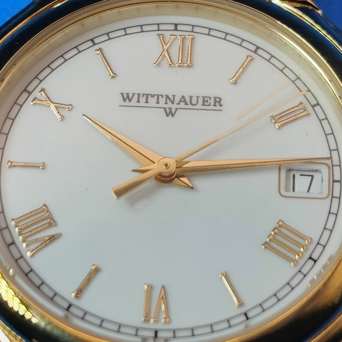 Vintage 1996 Whittnauer Laureate Swiss Made 30mm Mens Quartz Watch W/Papers Mint