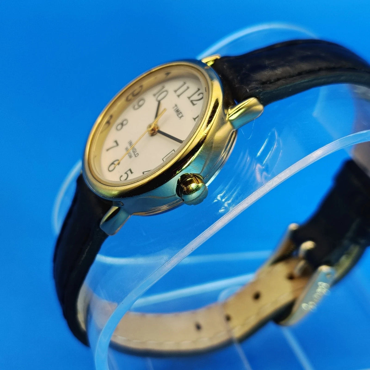 Vintage 2007 Timex Easy Reader Date Gold Tone 25mm Women's Quartz Watch Restored