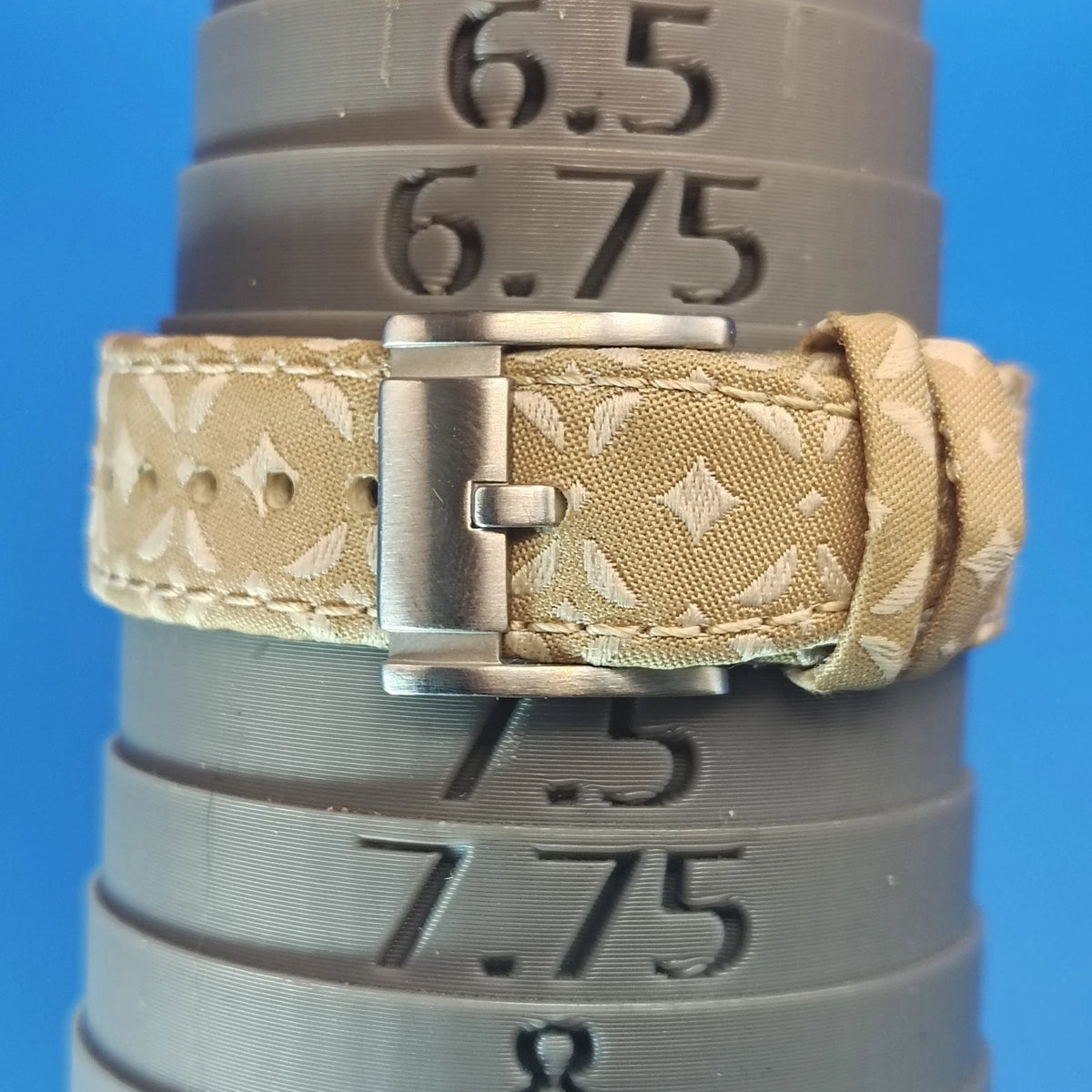 Vintage 2003 Fossil TV 32mm Women's Quartz Watch Monogram Strap Fully Restored