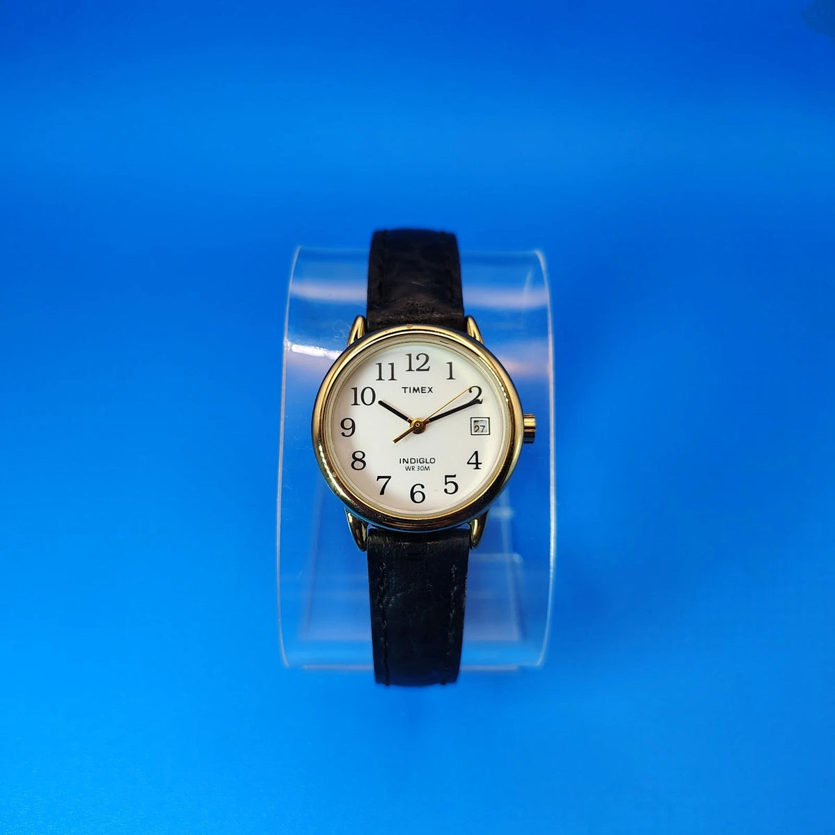 Vintage 2007 Timex Easy Reader Date Gold Tone 25mm Women's Quartz Watch Restored