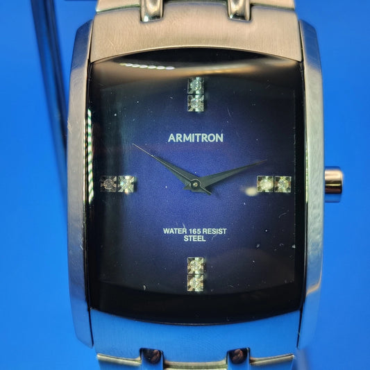 Vintage 1996 Armitron Y121E Japan Movt 50mm Men's Quartz Dress Watch Restored