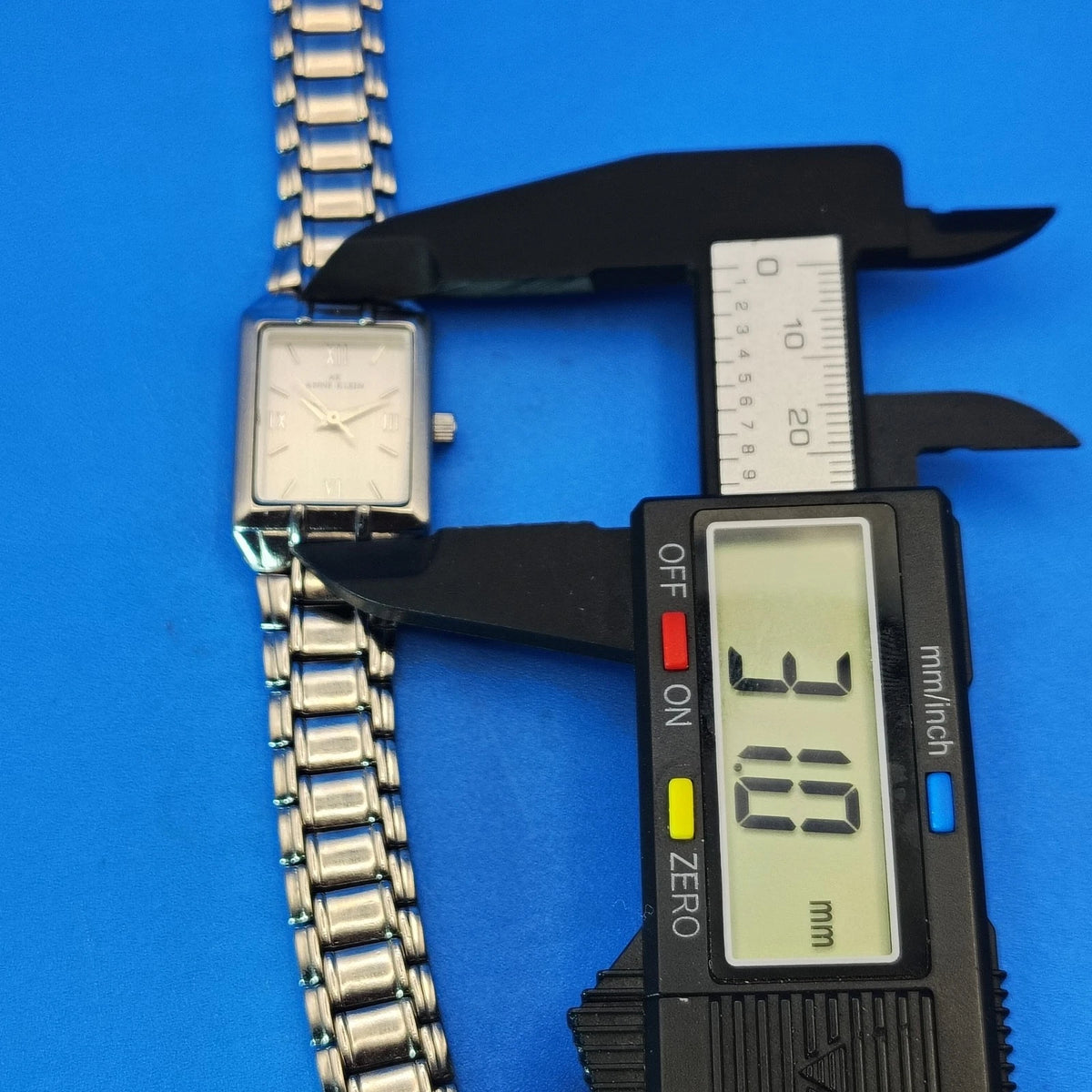 Vintage 1998 Anne Klein Roman Numeral Tank 31mm Women's Quartz Watch Restored