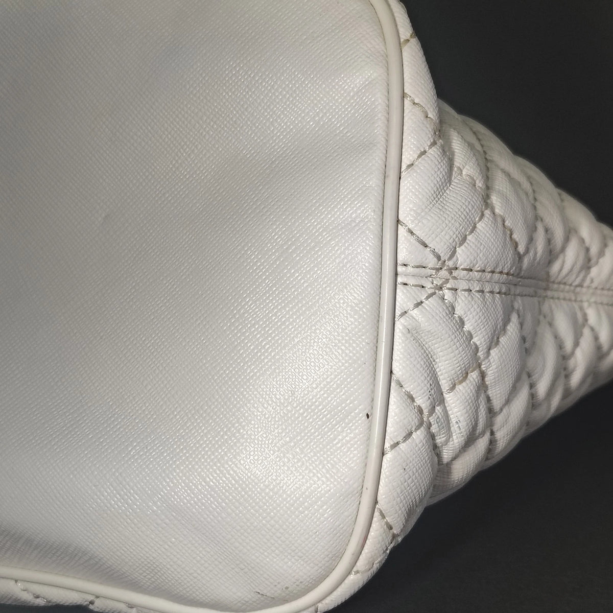 Vintage 2008 Coach 80H2A Large Quilted Tote Women's Purse Bag Chain Restored