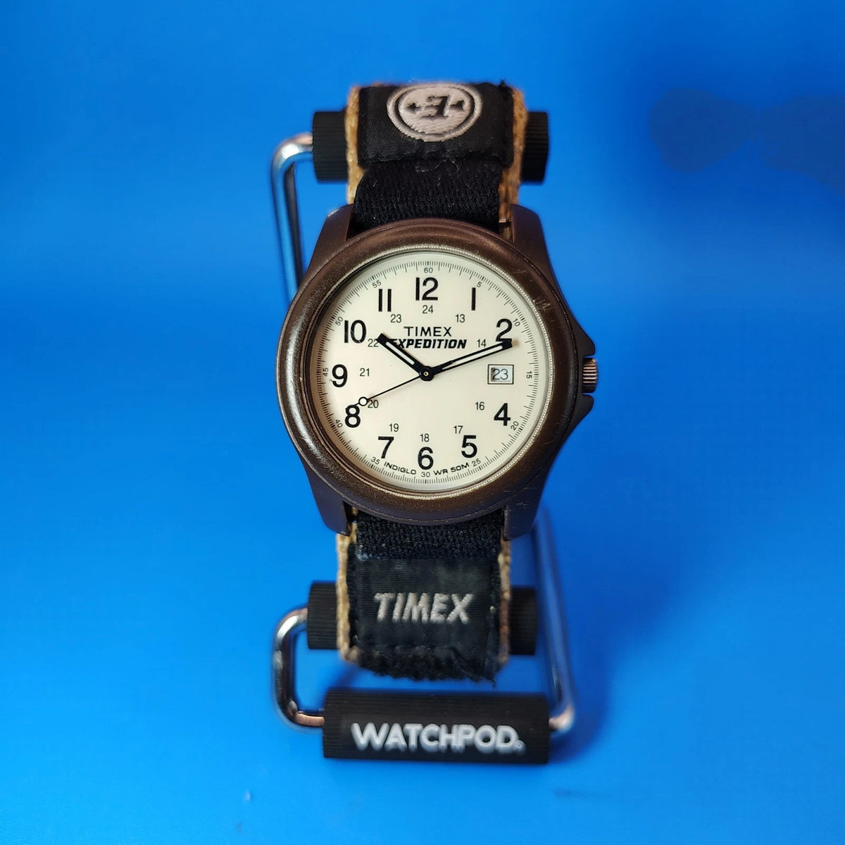 Vintage 2007 Timex Expedition Indiglo Date 30mm Mens Quartz Field Watch Restore