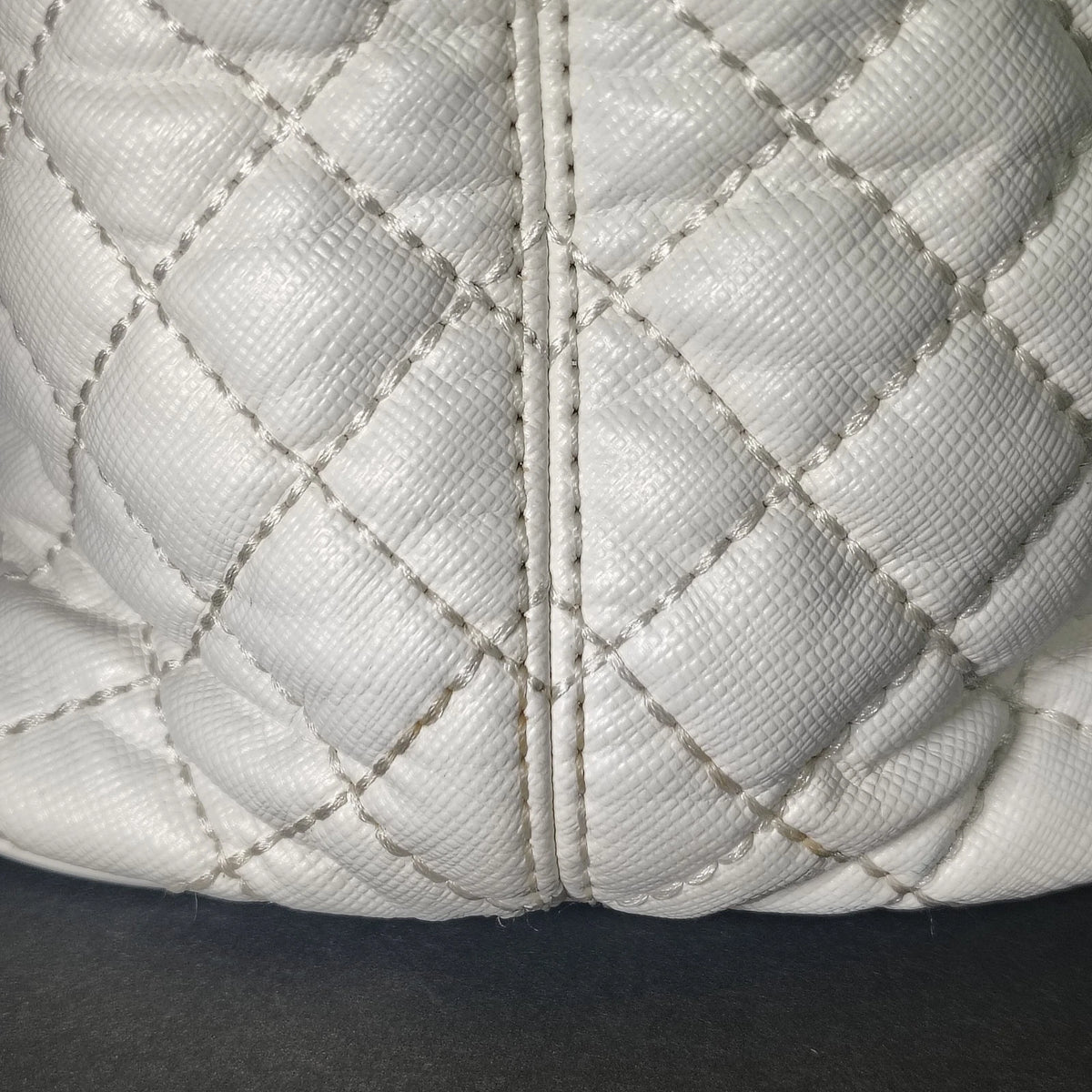 Vintage 2008 Coach 80H2A Large Quilted Tote Women's Purse Bag Chain Restored
