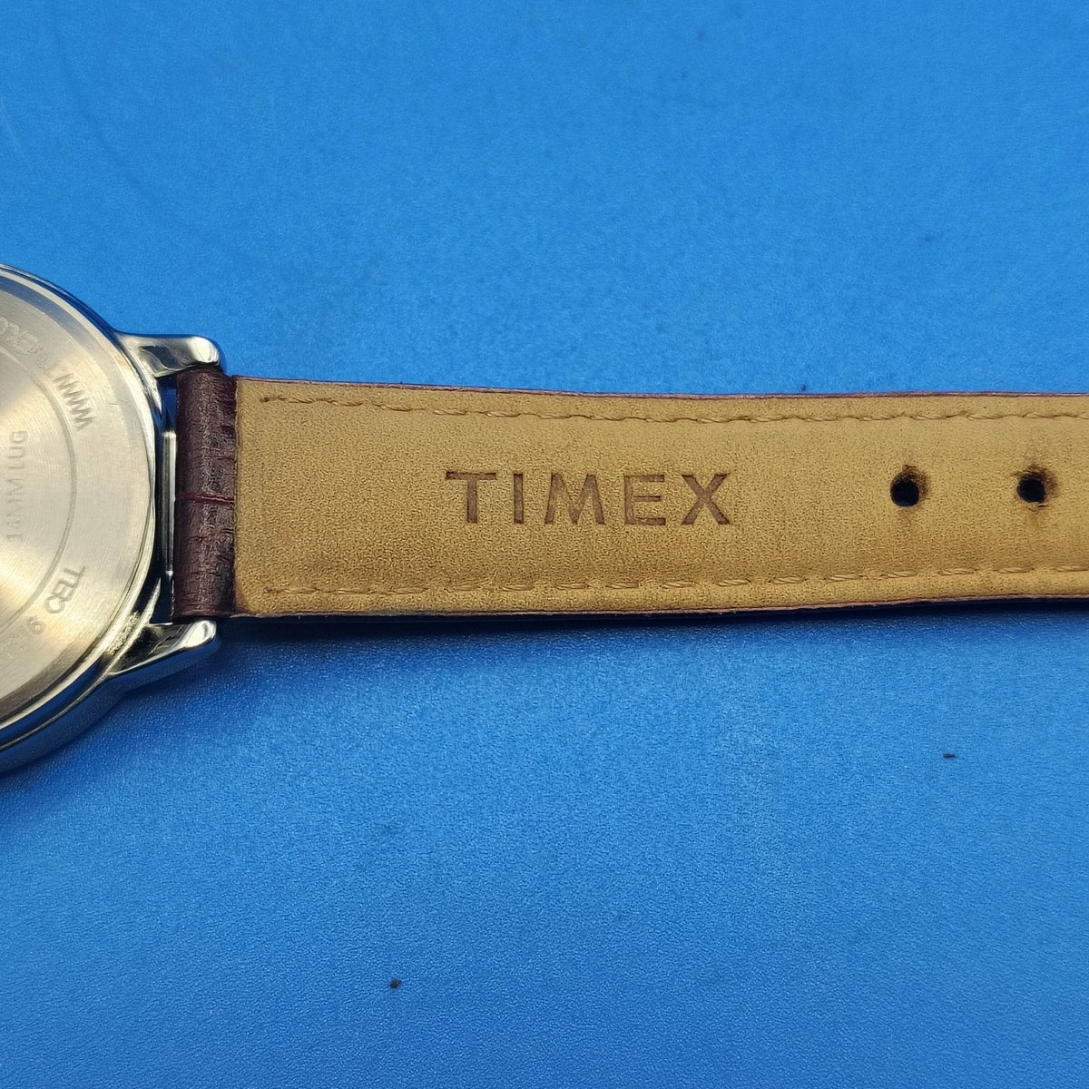 Vintage 2009 Timex Easy Reader 25mm Women's Quartz Watch Genuine Leather Strap