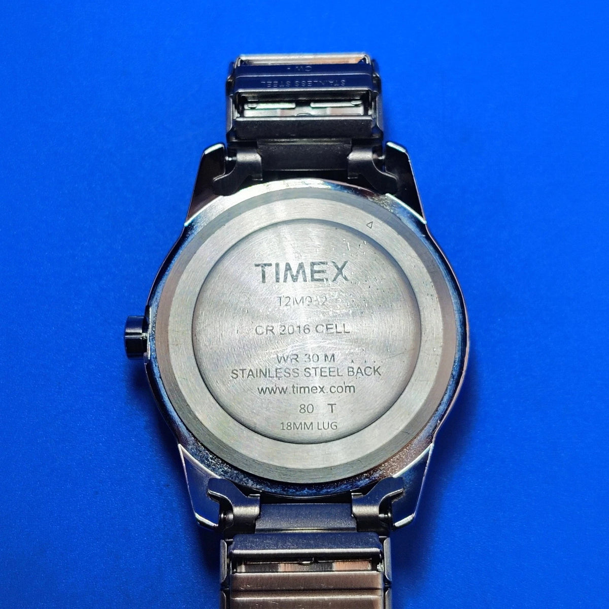 2018 Timex Mens Day-Date Black Dial Quartz Watch Stainless Steel Fully Restored