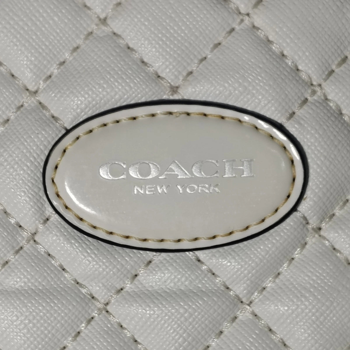 Vintage 2008 Coach 80H2A Large Quilted Tote Women's Purse Bag Chain Restored