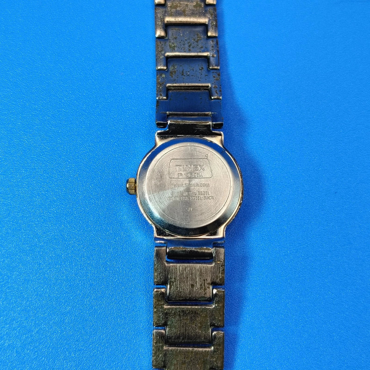 Vintage 2001 Timex Two Tone 29mm Women's Quartz Watch Fully Restored