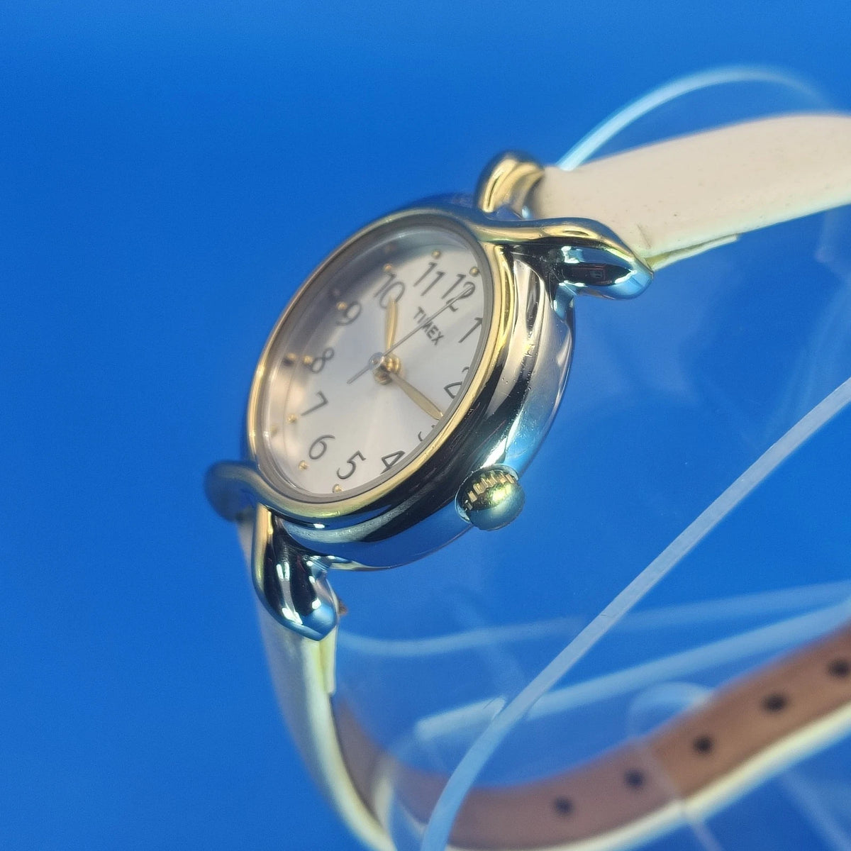 Vintage 2009 Timex Classic Bowtie X Lug 30mm Women's Quartz Dress Watch Restored