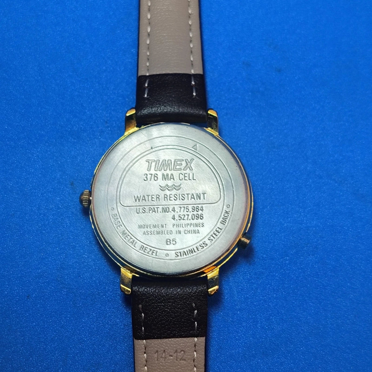 Vintage 1994 Timex 36mm Gold Tone Mens Quartz Dress Watch Restored (No Indiglo)