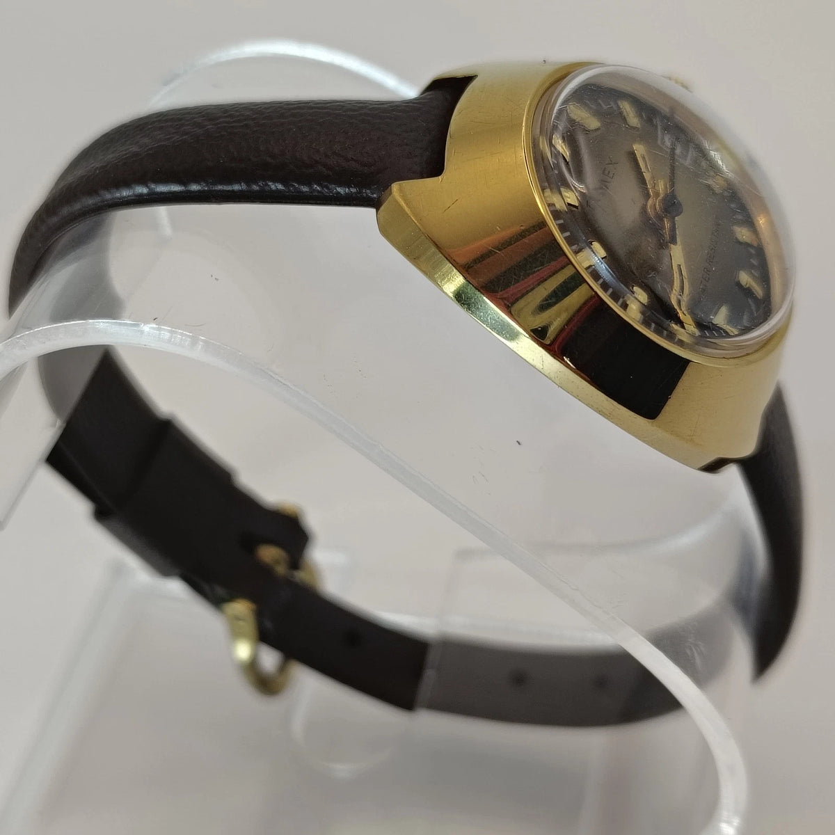 Vintage 1974 Timex Date Sunburst Mechanical Wind Women's Watch Fully Restored