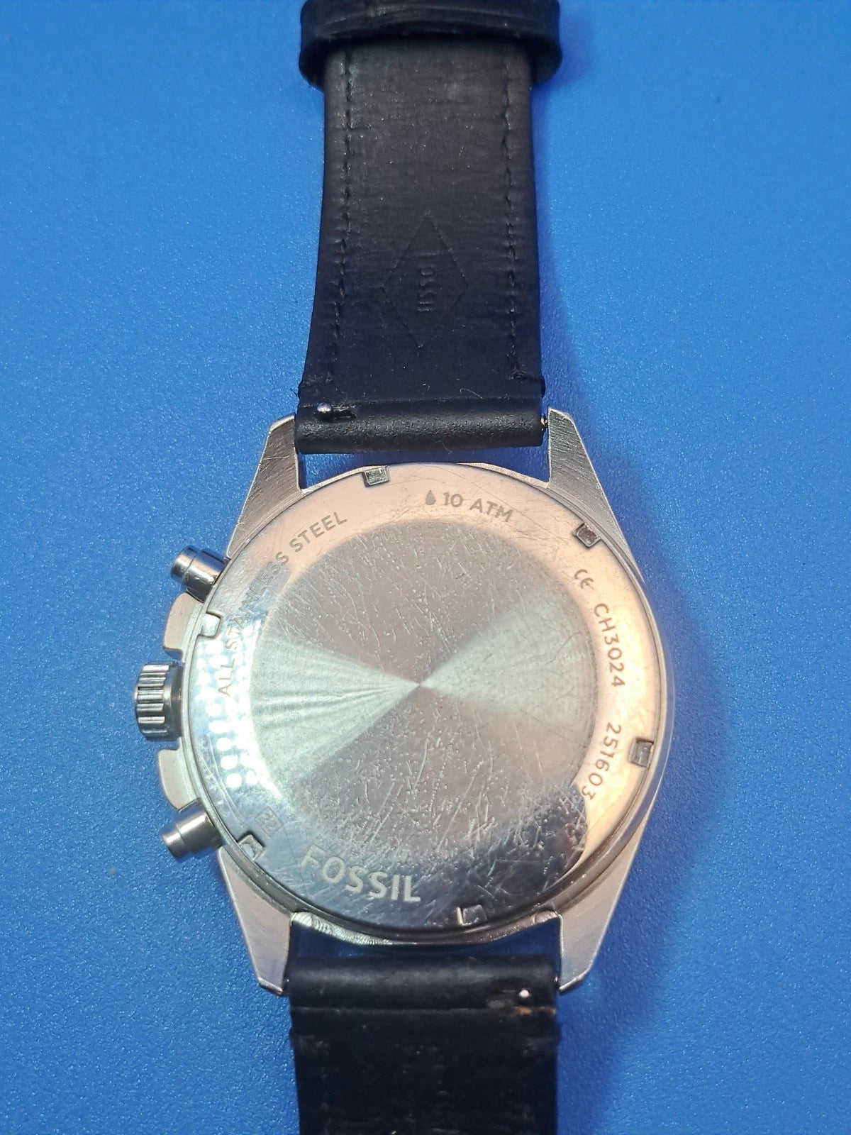 Vintage 2014 Fossil CH3024 Decker Chronograph 43mm Mens Quartz Watch Restored