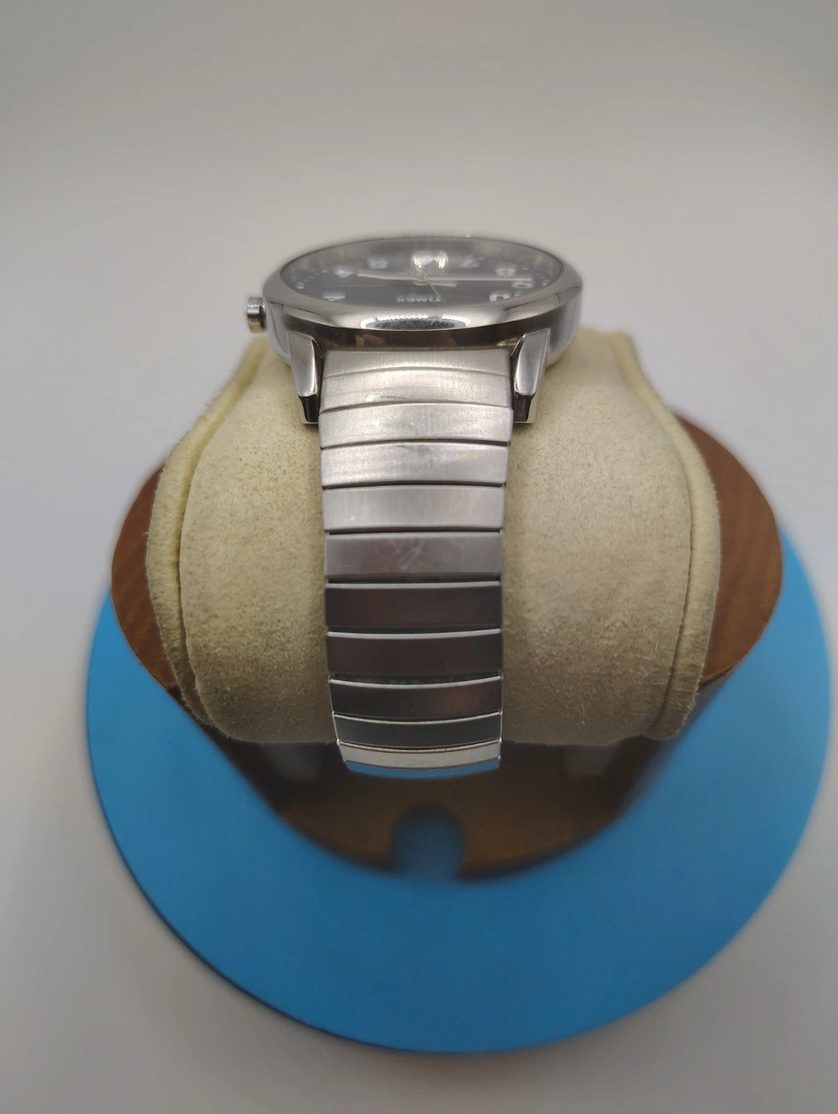 Timex INDIGLO Mens Quartz Watch Blue Dial Stainless Steel Near Mint