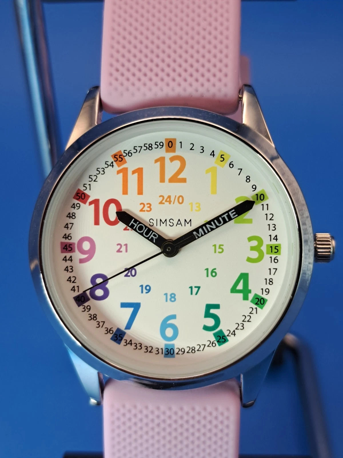 2025 SimSam Rainbow Educational 32mm Women's Quartz Watch Mint Condition