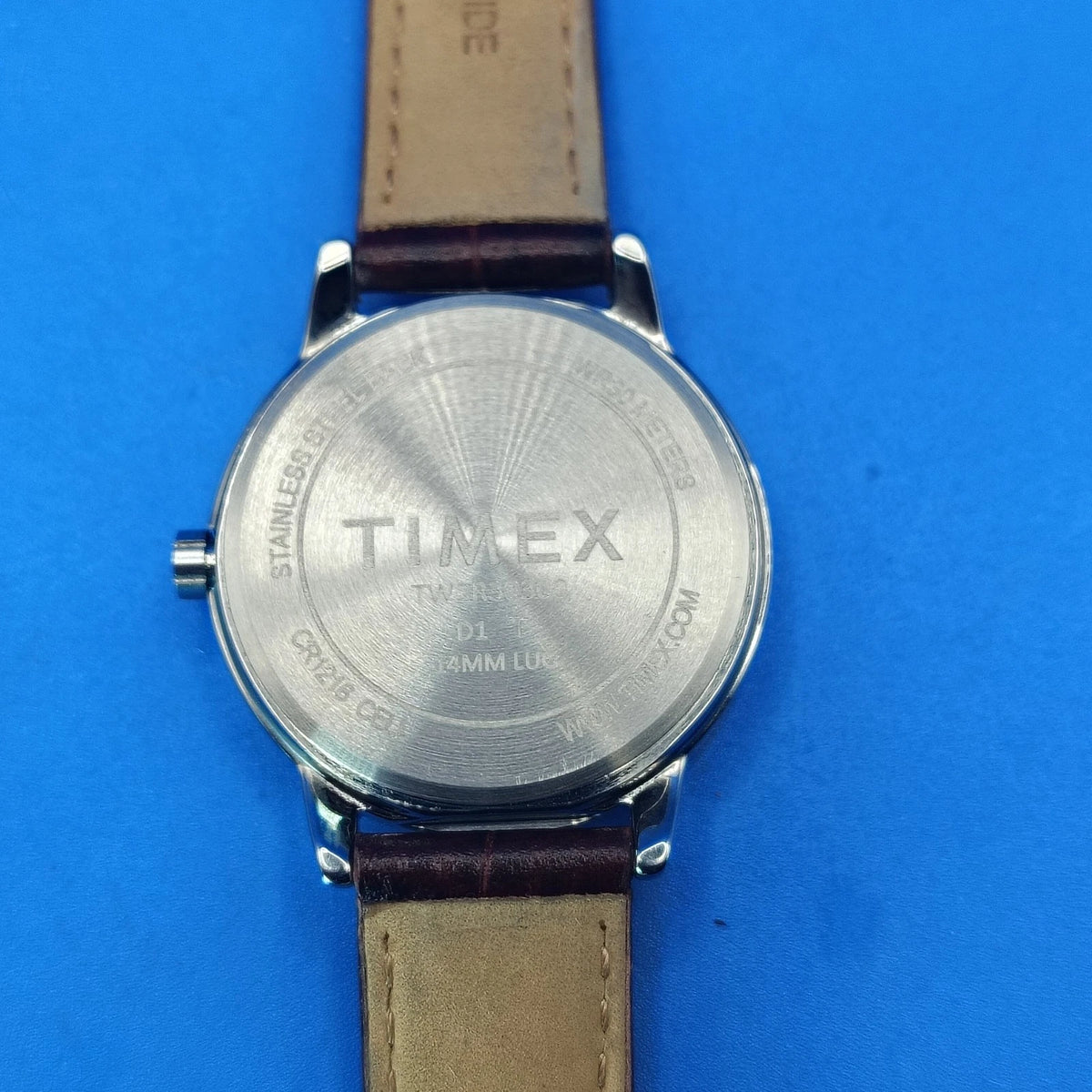 Vintage 2009 Timex Easy Reader 25mm Women's Quartz Watch Genuine Leather Strap