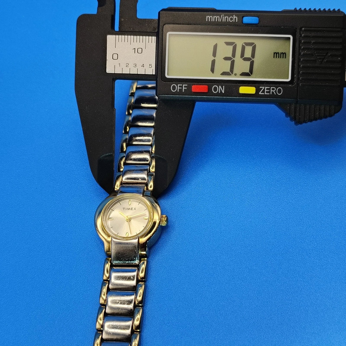 Vintage 2001 Timex Two Tone 29mm Women's Quartz Watch Fully Restored