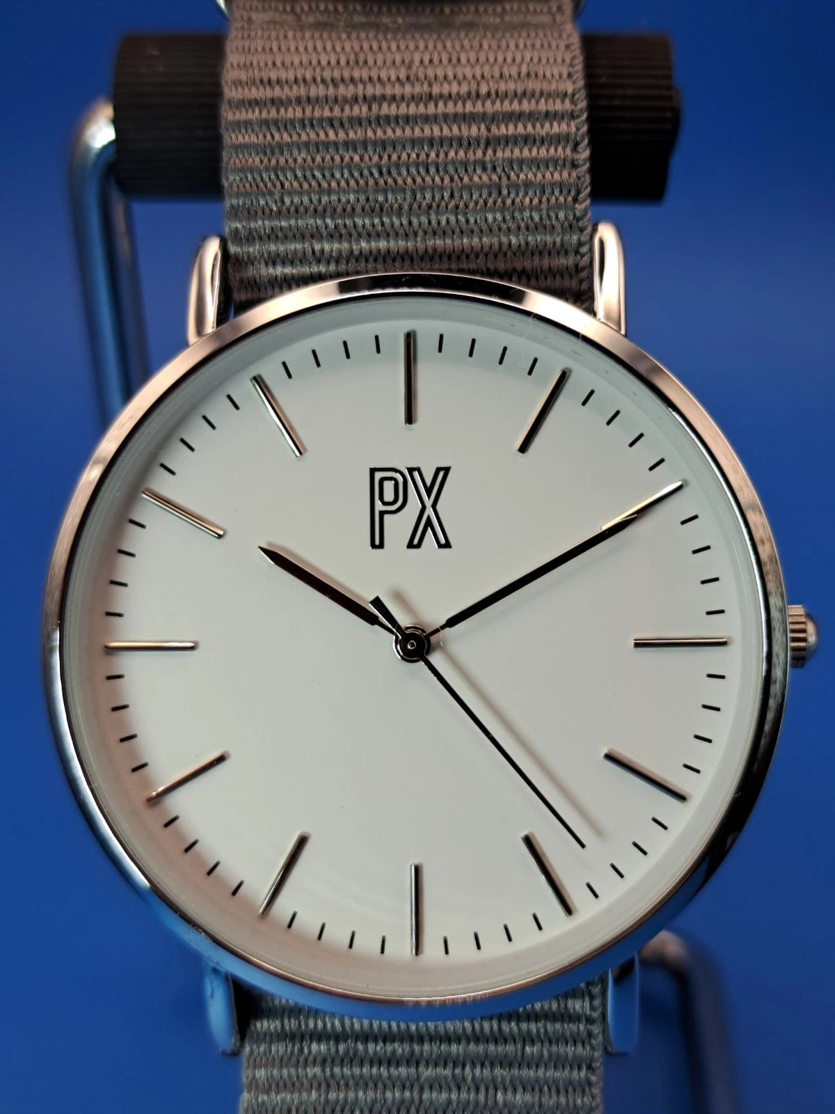 Vintage 2009 PX Minimalist 49mm Mens Quartz Dress Watch New Strap Near Mint