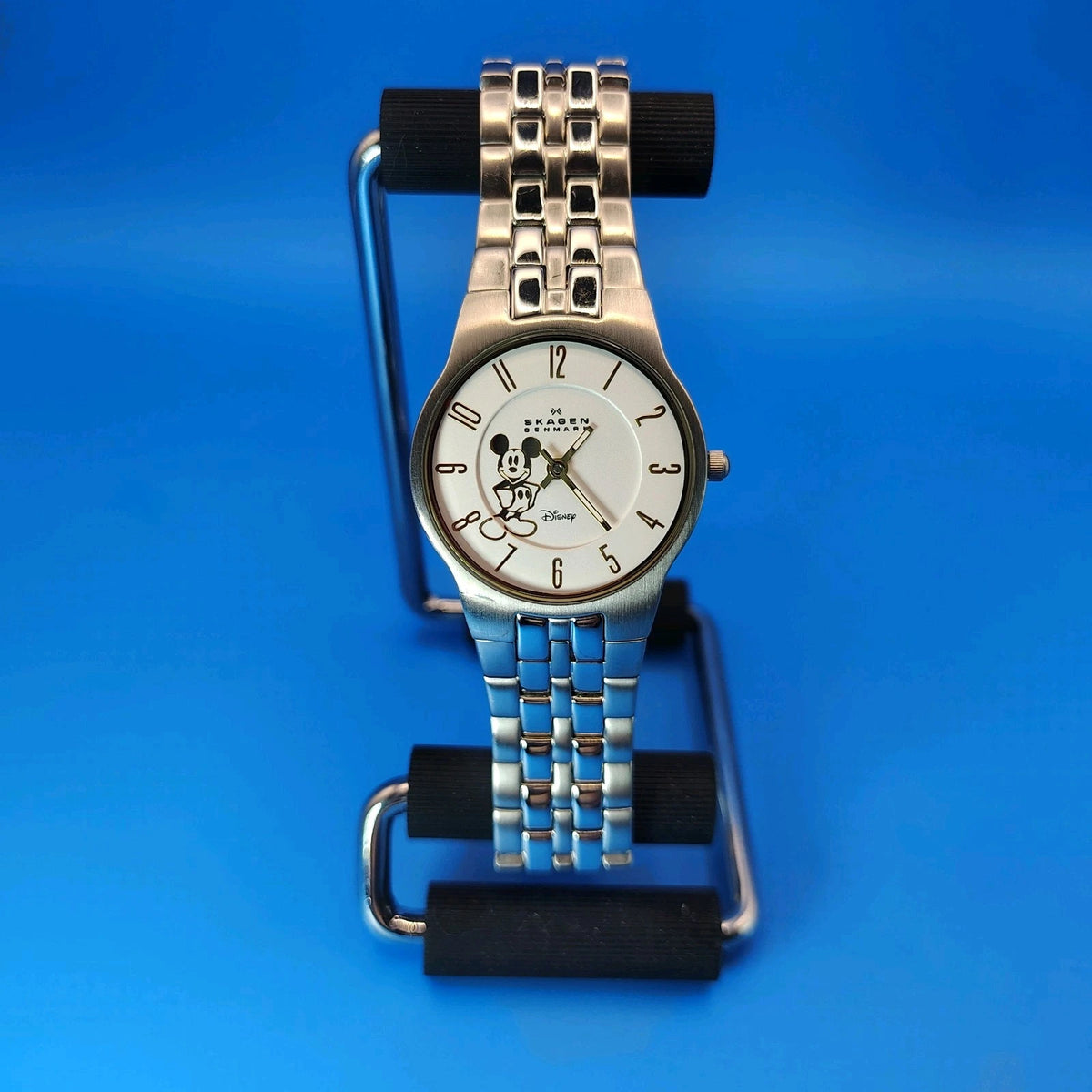 Vintage 2007 Skagen Denmark Disney Mickey Mouse 30mm Women's Quartz Watch New