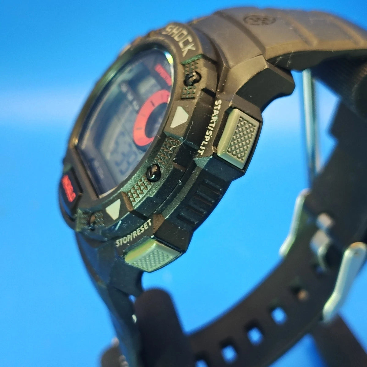 Vintage 2000 Timex Expedition Indiglo Shock Y2K 42mm Mens Quartz Digital Watch