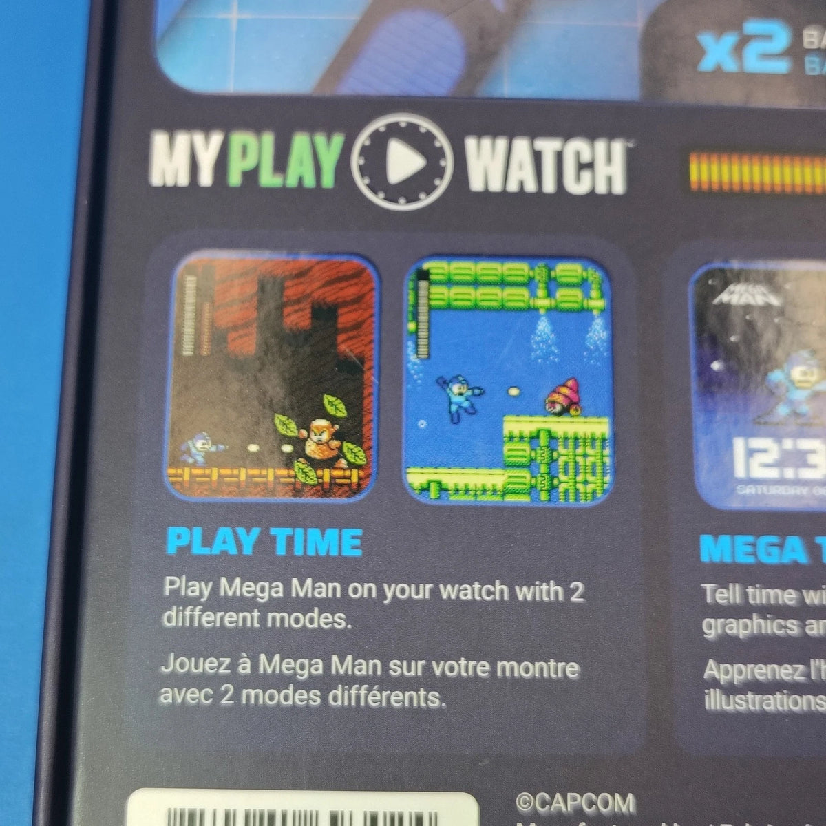 Mega Man Myplay Retro Digital Gaming Watch W/ Figure Set & Pre Order Bundle